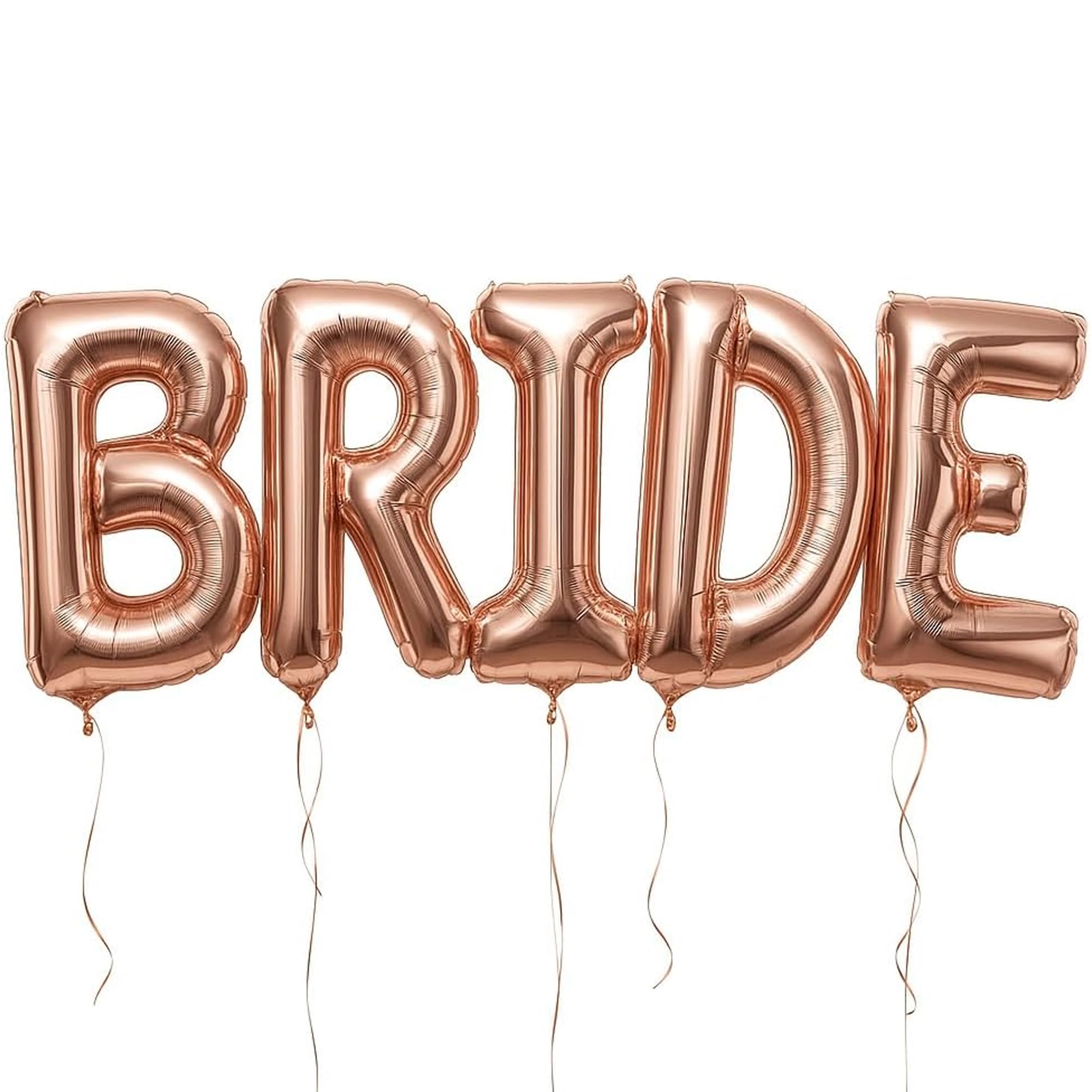 KatchOn, Giant Bride Balloons Rose Gold - 40 Inch | Bachelorette Party Decorations | Rose Gold Bride Balloons for Bridal Shower Decorations | Bridal