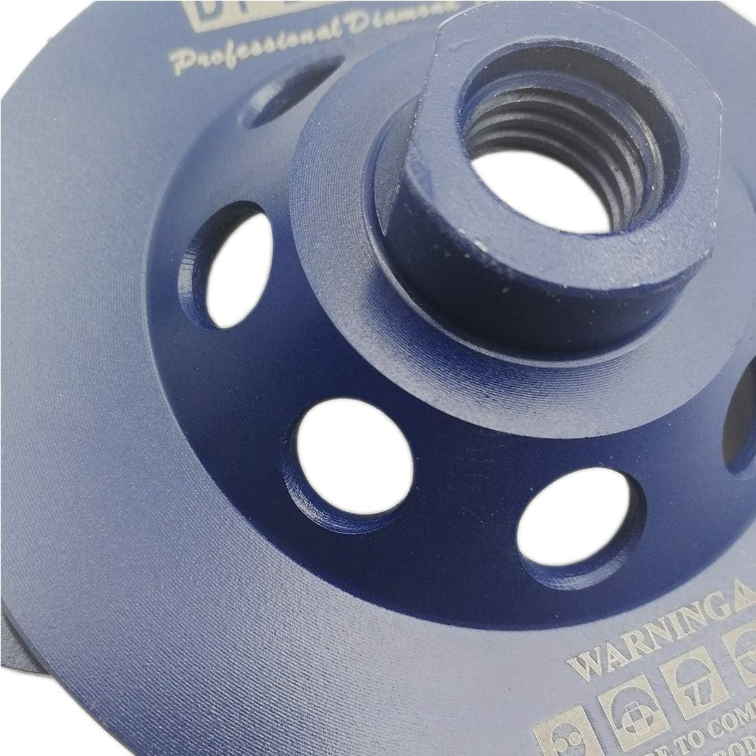 DT-DIATOOL 4 Inch Concrete Grinding Wheel Granite Marble with Turbo Row Diamond Segment