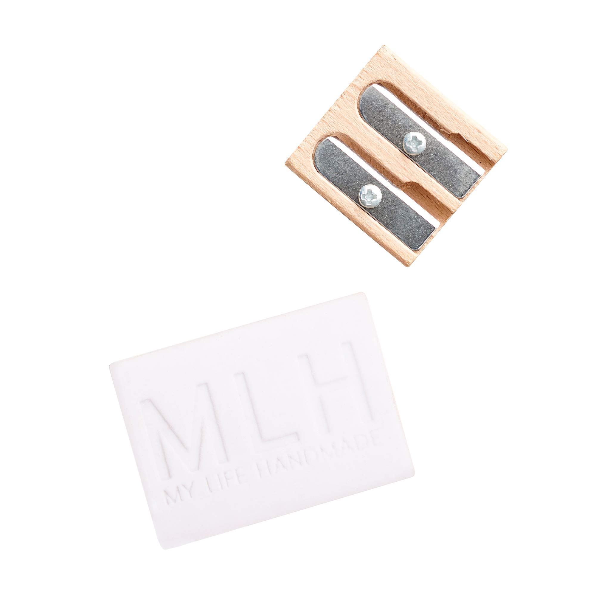 My Life Handmade, 663756, Pencil Sharpener & White Rubber Set