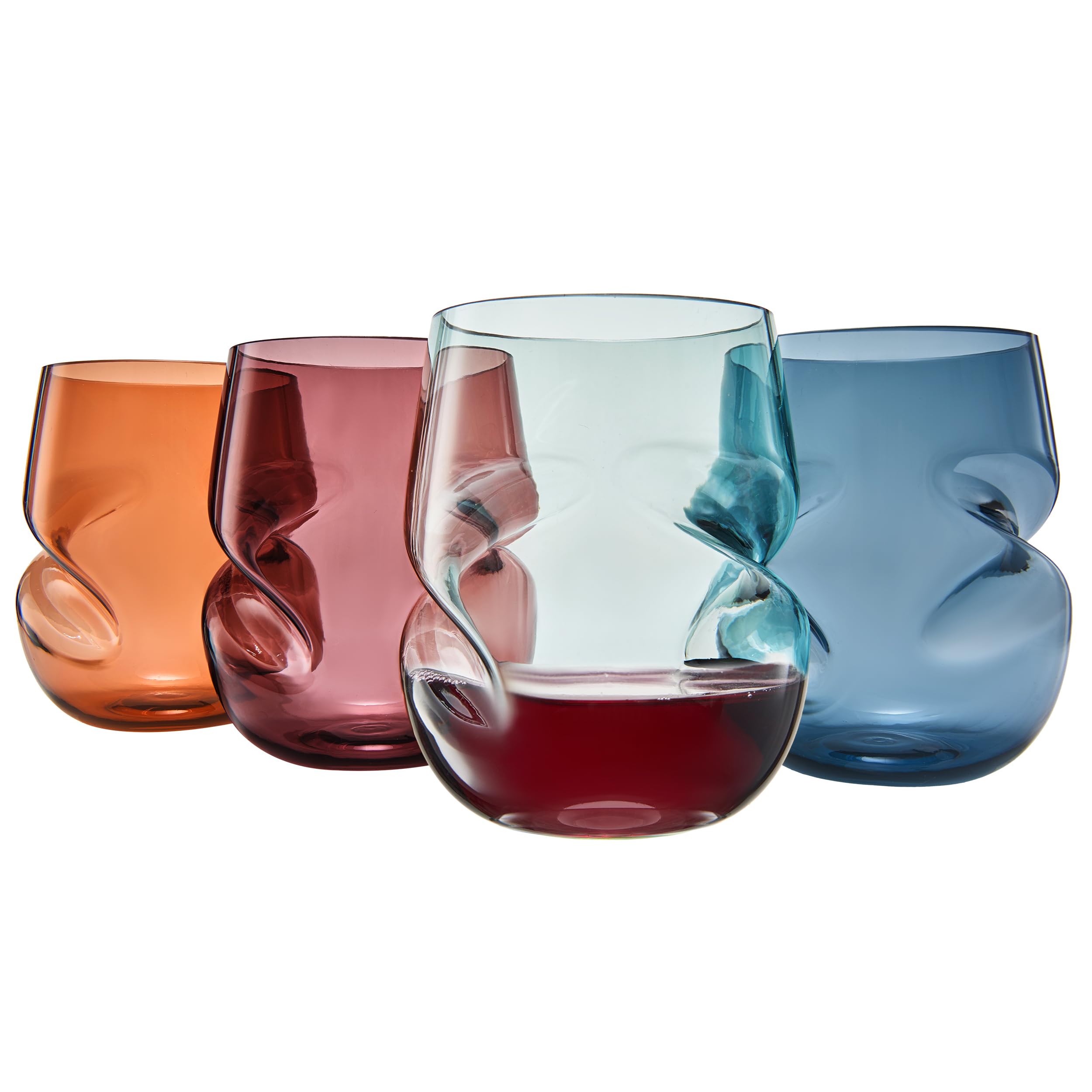 Amazon.com: Khen Unbreakable Aerating Stemless Wine Glasses