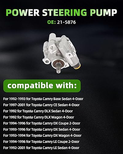 Miniatura 632 de SCITOO Bomba de dirección asistida compatible para 2005 para Saab 9-2X 2.0L, 2006 para Saab 9-2X 2.5L, 2004-2005 para Subaru Impreza 2.0L, 21-5396