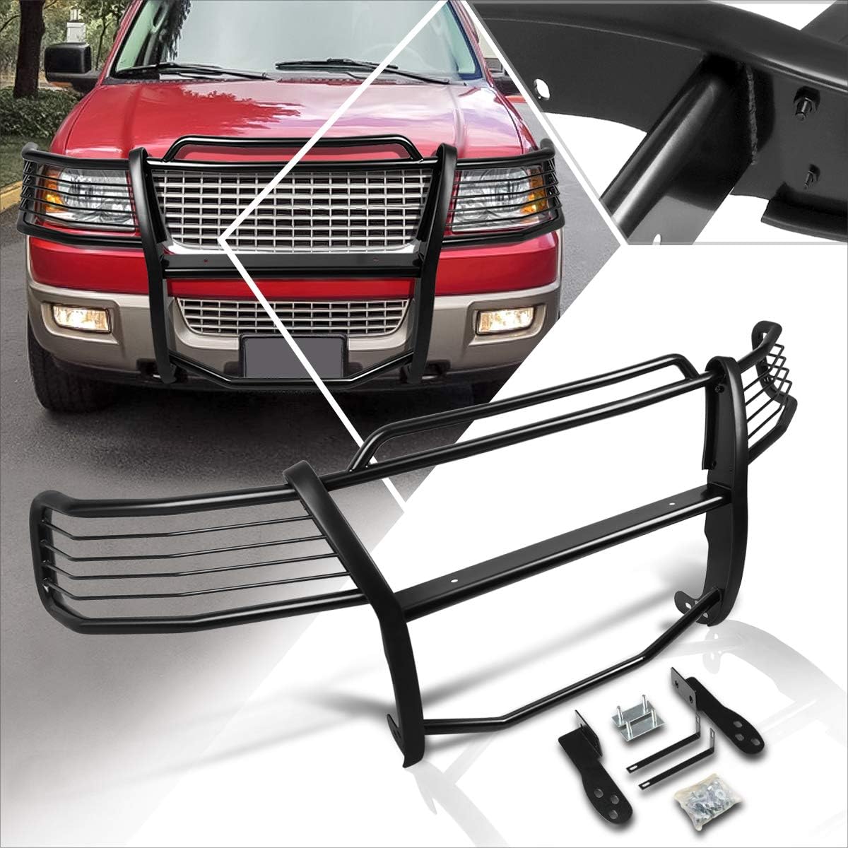 Compatible with Ford Expedition U222 2003-2006 Front Bumper Brush Grille Guard Protector,Black