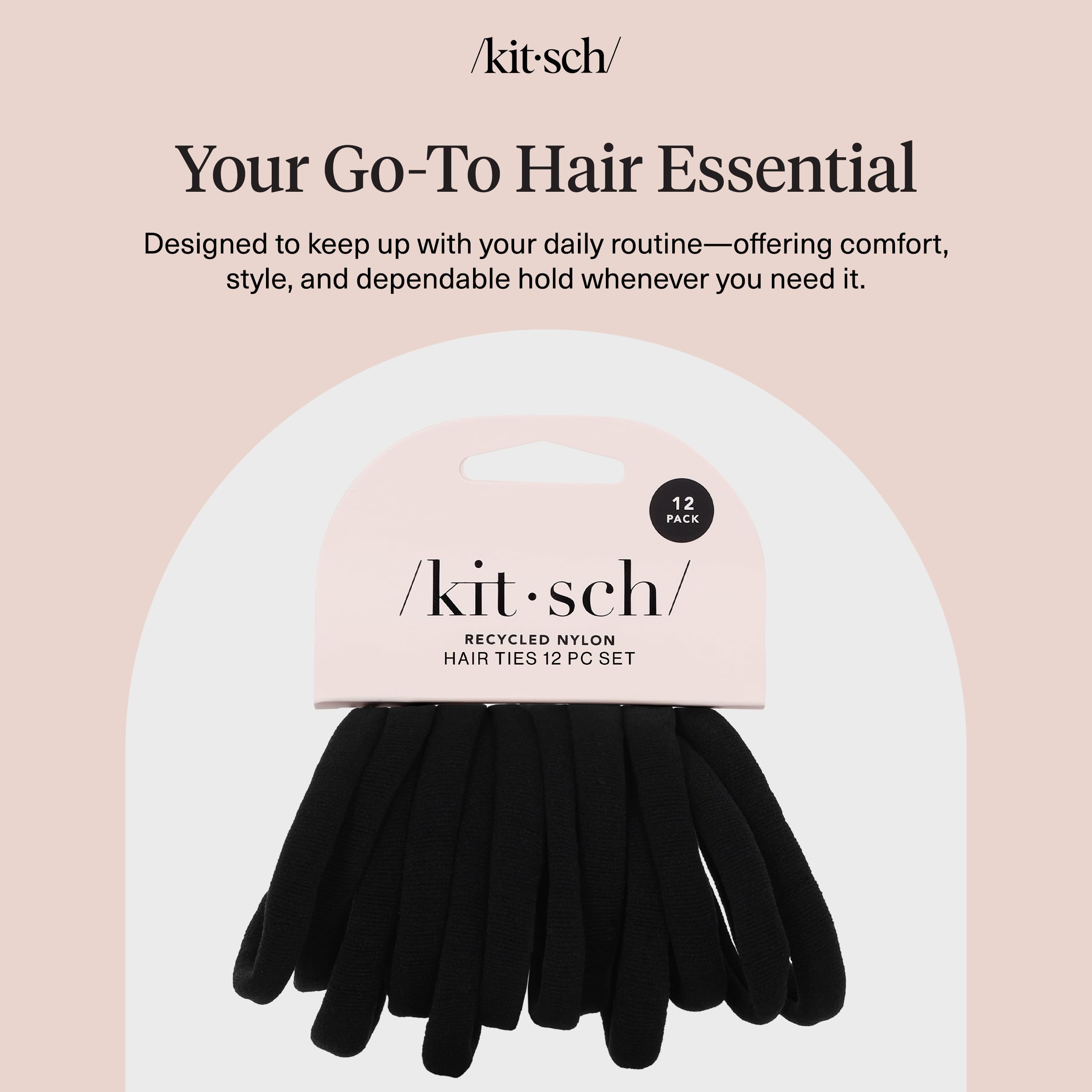 Kitsch Elastic Hair Ties - No Damage! -9 Kitsch Elastic Hair Ties - No Damage! -9