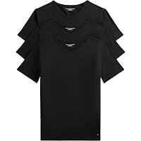 Tommy Hilfiger Uomo T-Shirt Maniche Corte Confezione da 3 Stretch Scollo a V