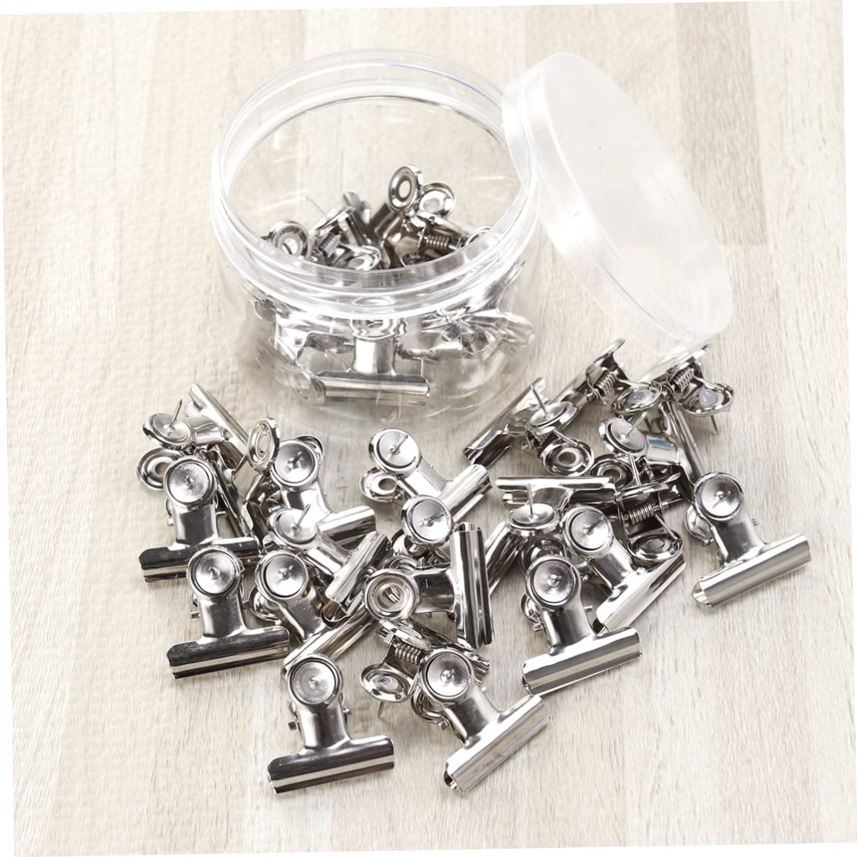 EXCEART 2 Set Di Graffette Metalliche Per Uso Quotidiano Da 3 1 Cm Fermagli Per Raccoglitori Finanziari in Acciaio Temperato Per Forniture Per Ufficio 30 Pezzi * 2