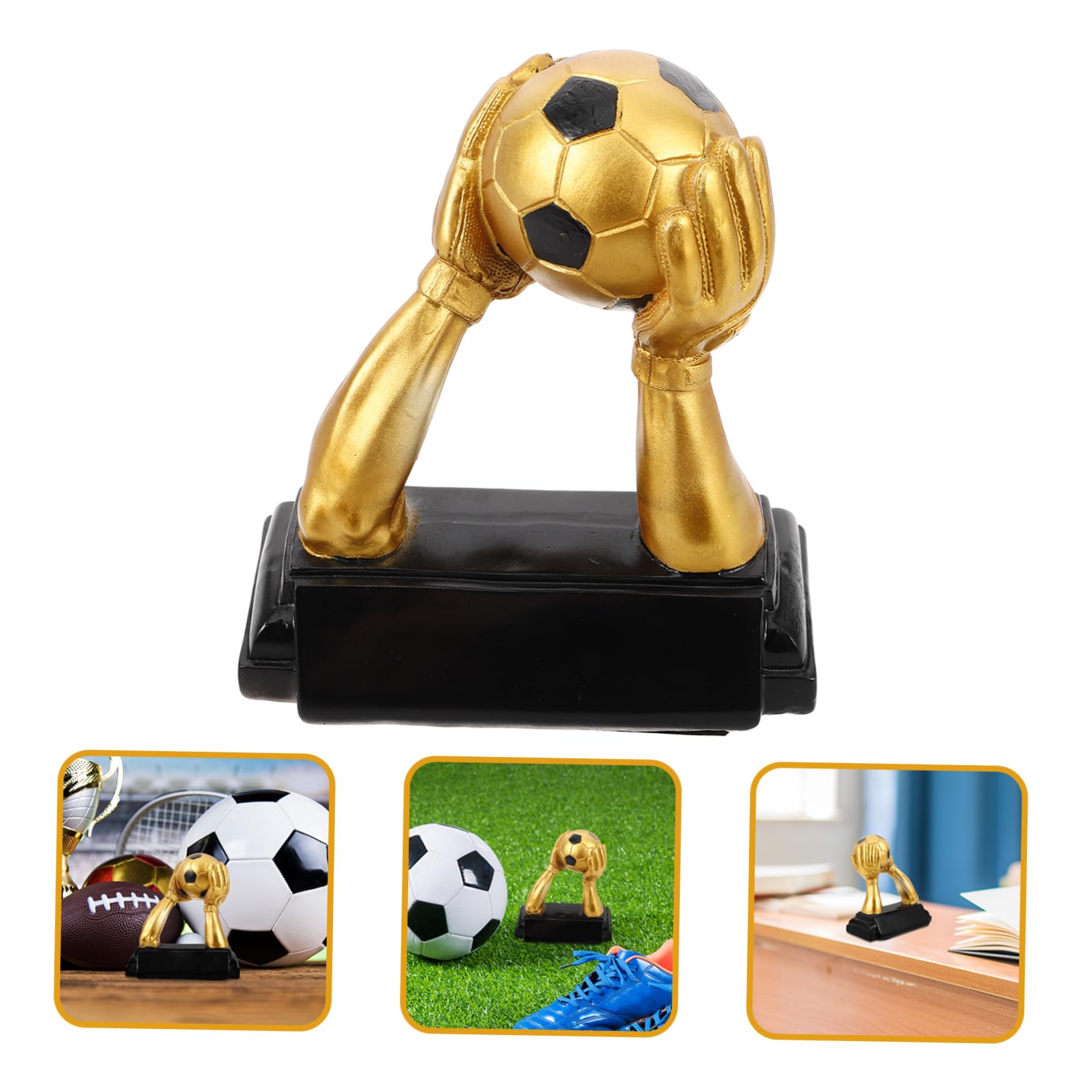 Fußball-trophäe Für Torhüter Goldene Auszeichnung Für Herausragende Leistungen Im Sport Robuste Resin-Konstruktion Für Wettbewerbe Und Turniere Ausgefallenes Design Mit
