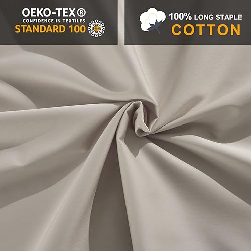 Miniatura 54 de Sábana bajera ajustable individual XL para dormitorio universitario, sábanas 100% algodón egipcio, sábanas bajeras de lujo con bolsillo profundo