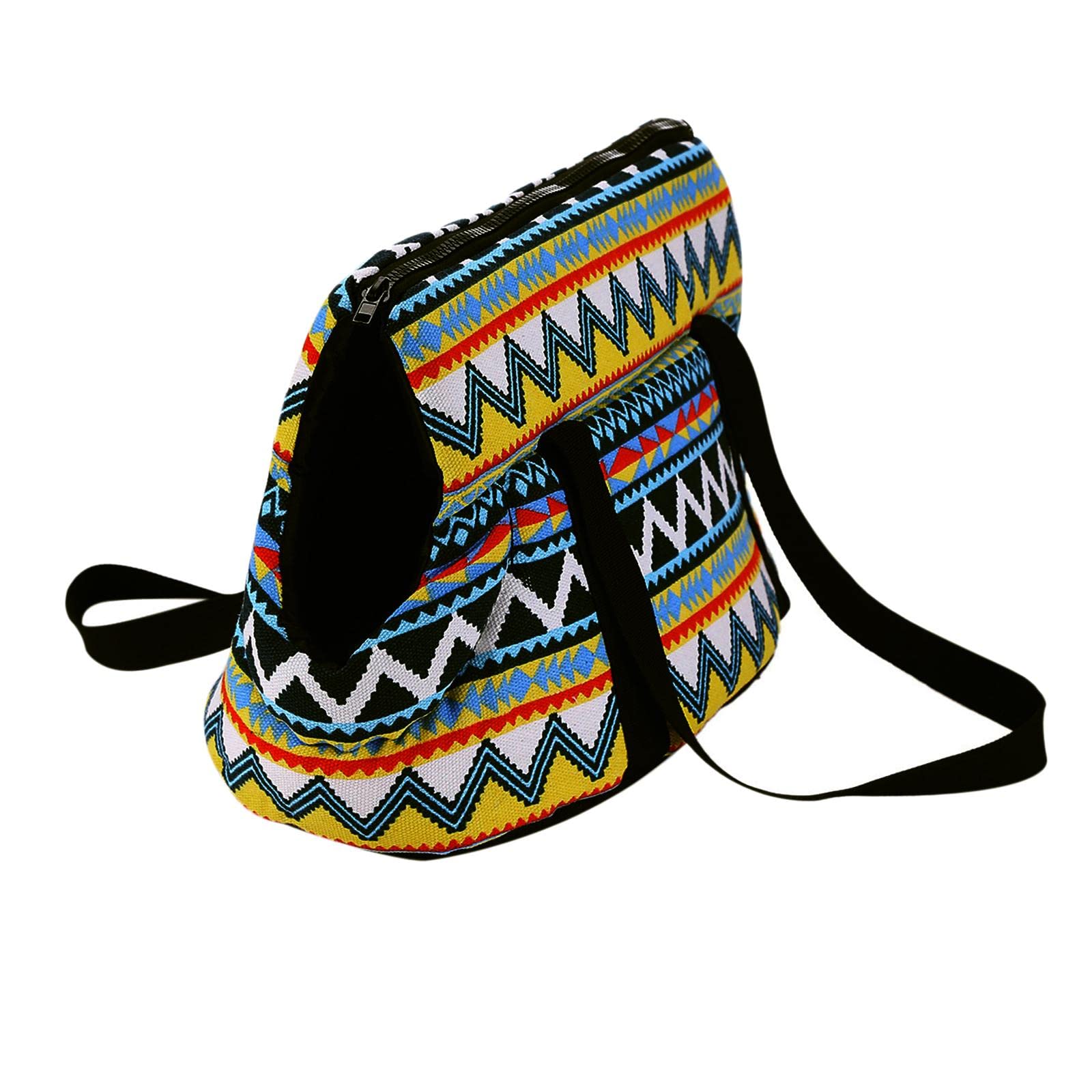 Bolsa de transporte para mascotas de lona resistente y asa acolchada