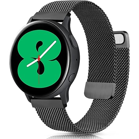 Amazon.com: TRUMiRR Band for Galaxy Watch 4 40mm 44mm Black Men Women, Mesh  Woven Stainless Steel Watchband Quick Release Strap for Samsung Galaxy  Watch4 40mm 44mm Smartwatch : Cell Phones \u0026 Accessories
