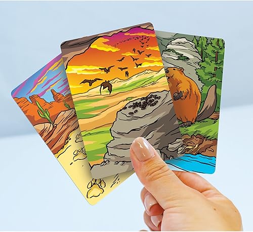 Miniatura 5 de MasterPieces Juegos con licencia para niños - Jr Ranger - Poop Tracks Kids Juegos de cartas para niños y familia, para reír y aprender mediano