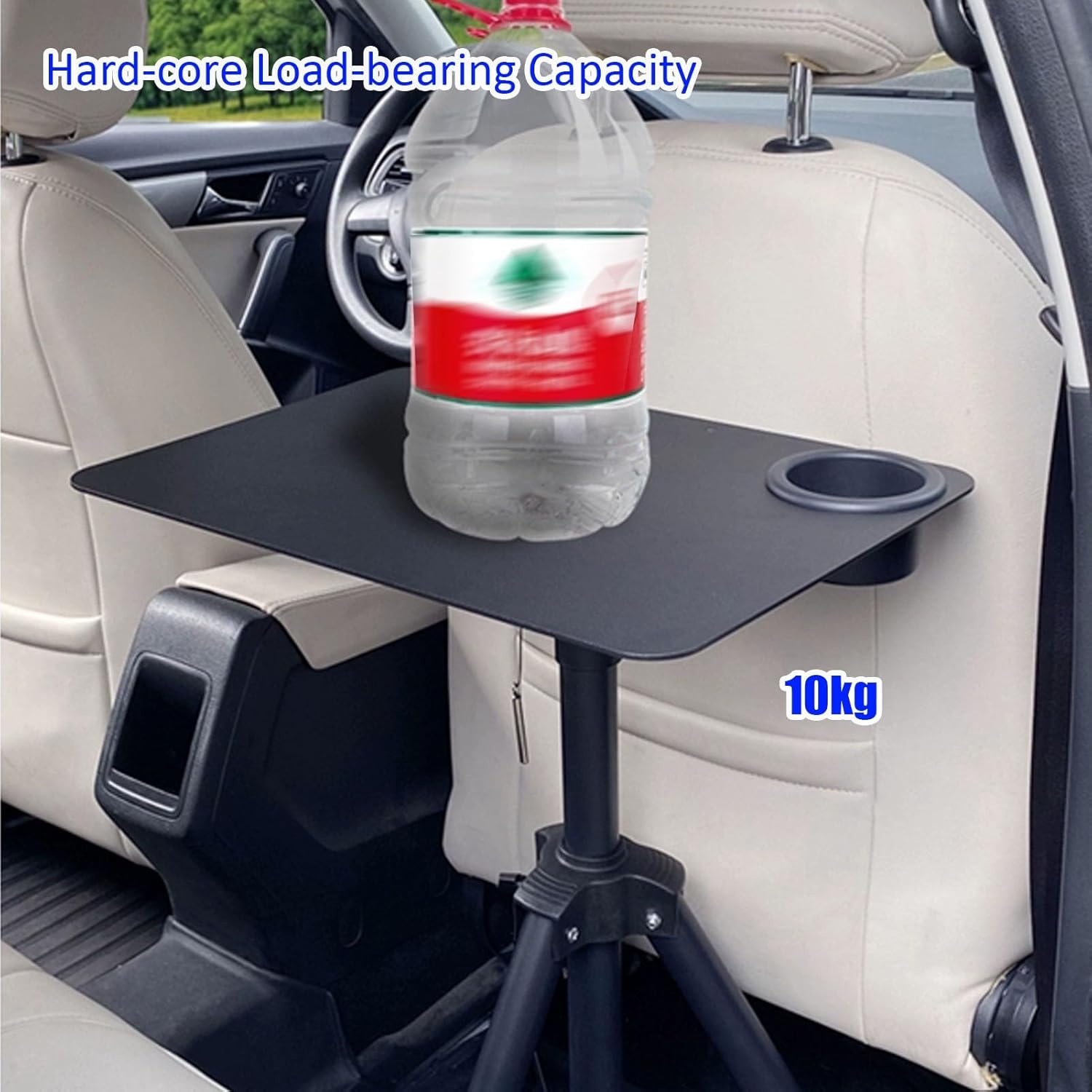 Rv Folding Table, Tripod Structure Foldable RV Table, Camp Tables Portable Foldable, with Cup Holder, Height Adjustable RV Dinette Tables, for Outdoor Camping Picnic