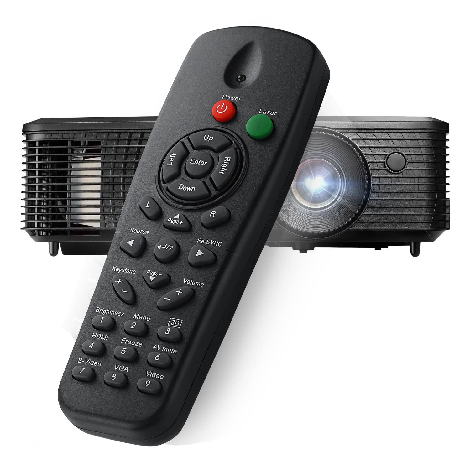 BR-3057L rzutnik pilot zdalnego sterowania do OPTOMA DAEXUZ DS327 DS329 DS551 DX327 DX329 DX551 ES550 ES551 EW605ST EW610ST EW631 EX550 EX551 EX605ST EX605ST 610ST EXEXEXEX631 TS551 TX551