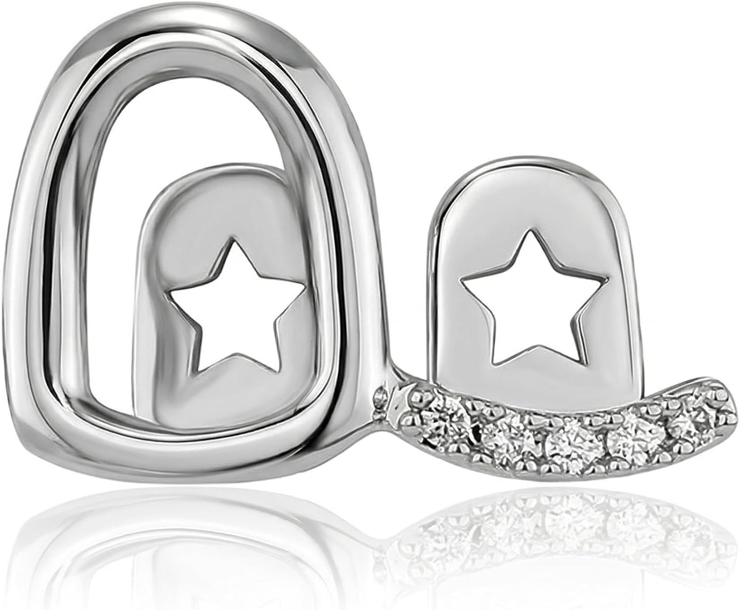 2pcs Teeth Grillz with Star Flower Design, Customizable Teeth Jewelry with Zircon Accents, Hip Hop Mouth Dental Grills for Men Women,Perfect for Parties Gold Silver