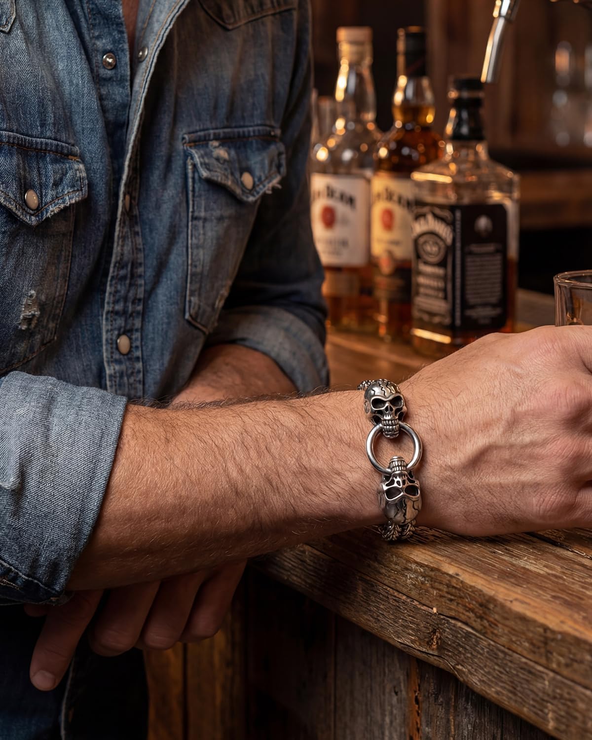 Stainless Steel Heavy Cuban Link Chain Bracelet Gothic Punk Rock Biker Viking Vintage Franco Link Curb Bracelet Jewelry for Men Silver - Image 3