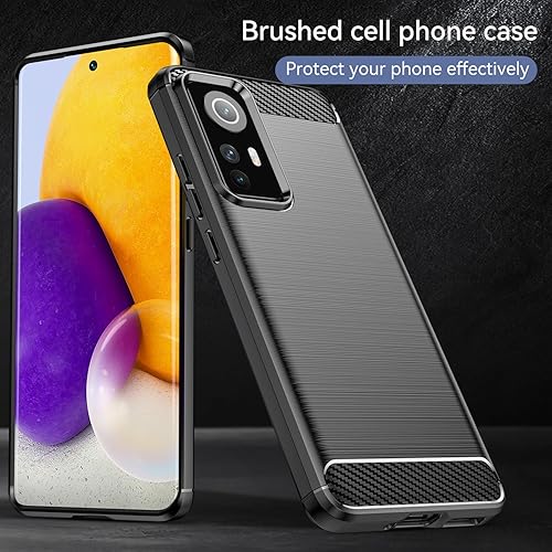 Miniatura 3 de Funda para Xiaomi Mi 1212S12X, funda para Xiaomi Mi 12, TPU fibra de carbono suave parachoques funda protectora antiarañazos a prueba de golpes