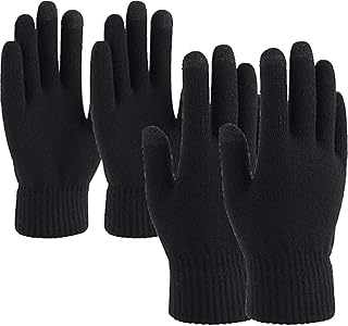 جوانتيات محبوكة لشاشات اللمس مرنة ومريحة وناعمة ومرنة ومناسبة للجري والانشطة الخارجية في الشتاء للرجال والنساء من هاينفون