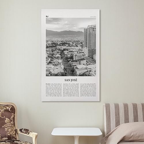 Miniatura 7 de San Jose Print Black And White Costa Rica, San Jose Wall Art, San Jose Poster, San Jose Photo, San J Canvas Posters Wall Art Bedroom Office Room
