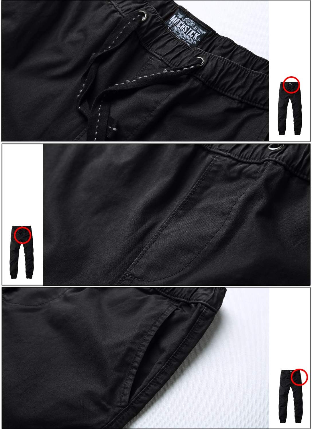 Match Men's Chino Jogger Pants 34 6535 Steel Gray