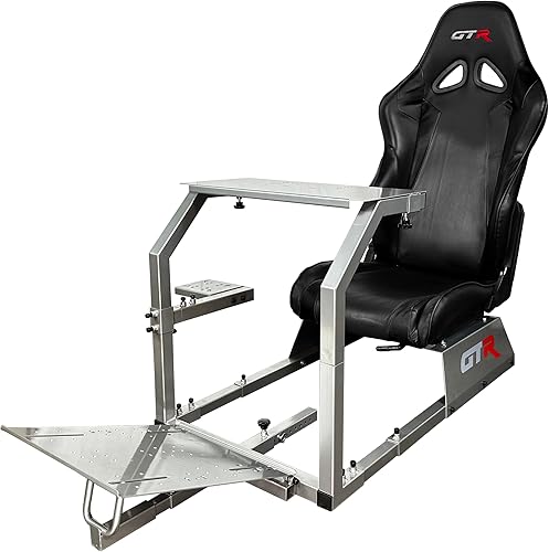 GTR Simulador Modelo GTA con asiento de carrera real silla de conducción de cabina para simulador de conducción con cambiador de marcha