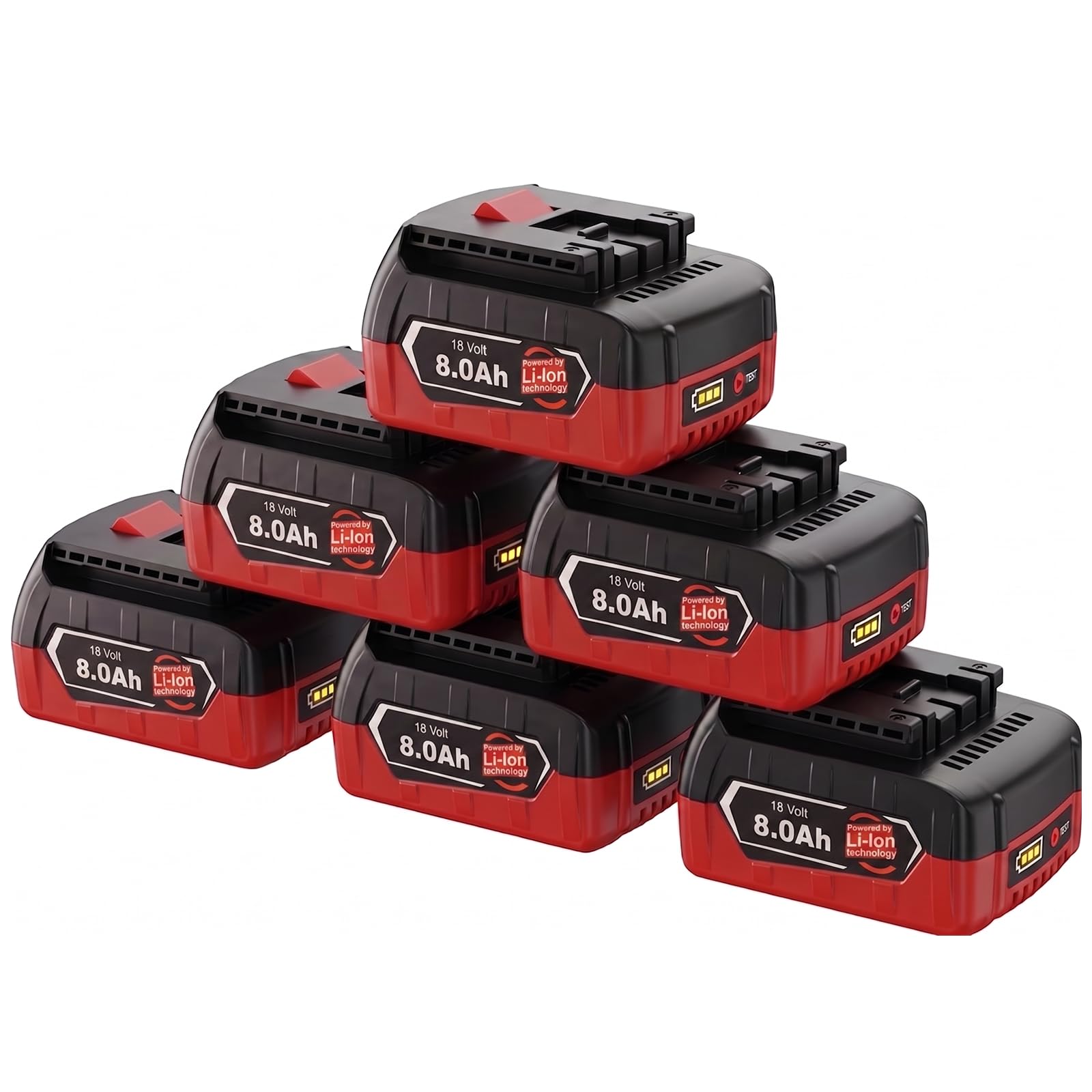 6 X 8000mAh Compatible avec Bosch Professional 18V Système GBA Batterie