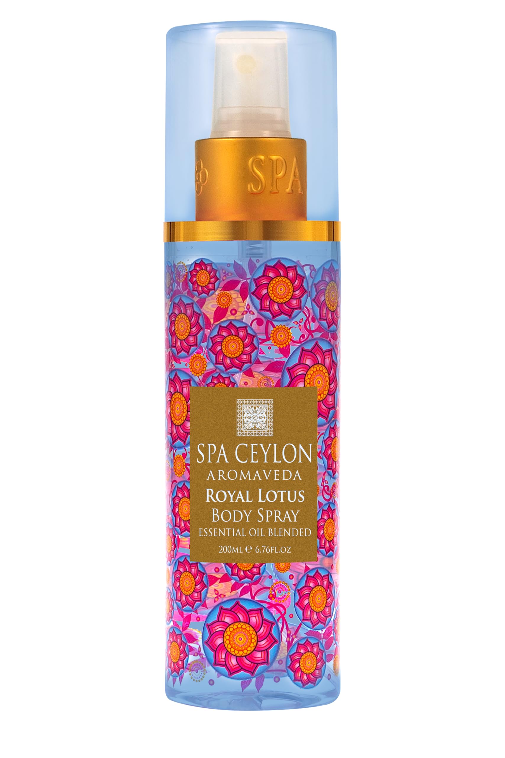SPA CEYLONRoyal Lotus Body Spray | Exotic Ylang Ylang Infused Fragrance Mist | Fragrance Spray | Luxurious Women's Body Perfume for All-Day Freshness