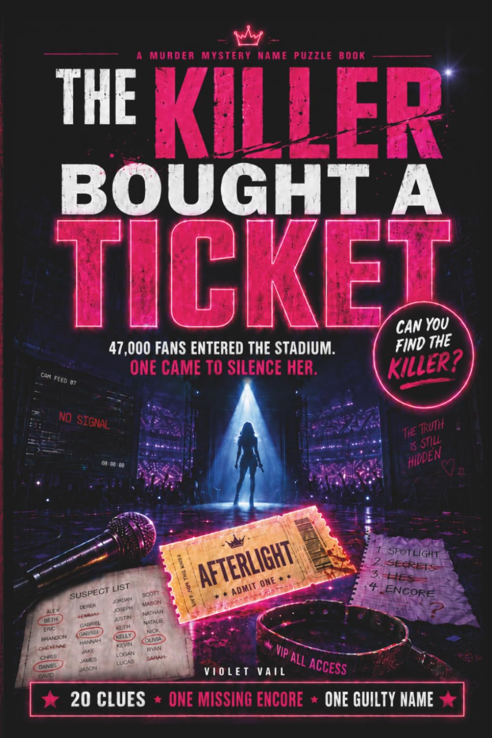 The Killer Bought a Ticket: A 47,000 Suspect Murder Mystery Logic Puzzle. 20 Clues. One Missing Encore. One Guilty Name.