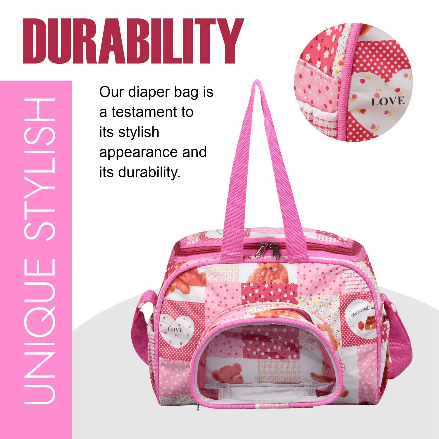 Kuber Industries Baby Diaper Bag | Maternity & Travel Diaper Bag
