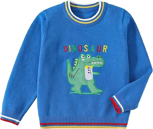 Danny D Boys & Girl's Round Neck Long Sleeve Pullover Knitted Sweater Children T