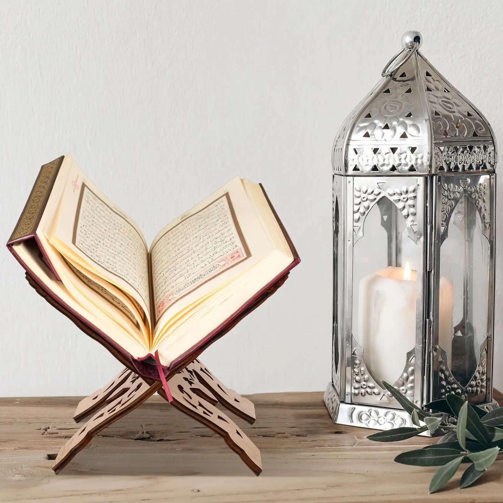 Nimmz Collection;Wooden Quran & Book Display Stand - Elegant Read Stand for Books, Shelves & Home Decor-image-27