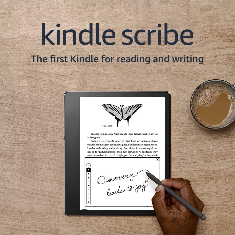 Like-New Kindle Scribe (16 GB) the first Kindle for reading, writing, journaling and sketching - with a 10.2” 300 ppi Paperwhite display, includes Basic Pen