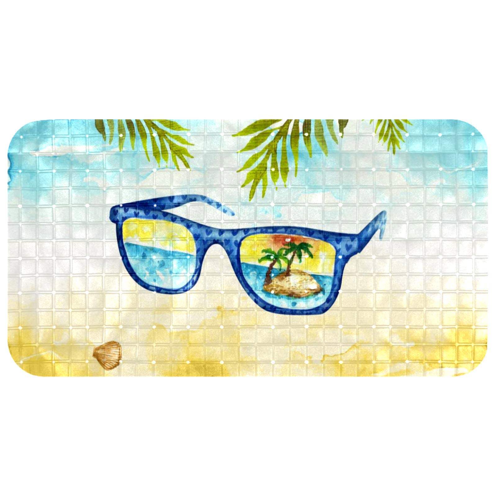 Alfombrilla de bañera para suelos lisos ideal para tus viajes con estilo acuarela
