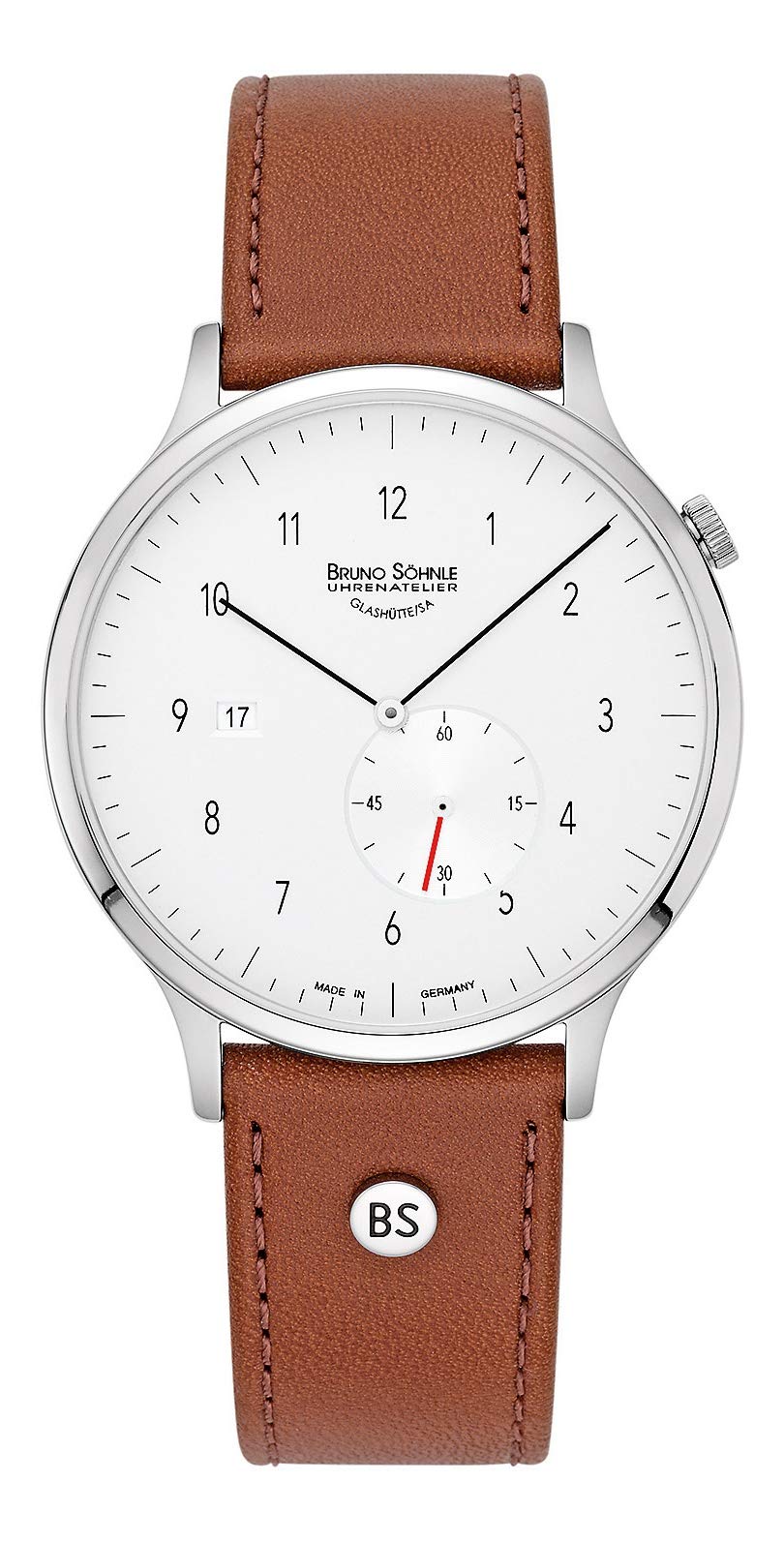 Bruno SöhnleMens Analogue Quartz Watch with Leather Strap 17-13212-261