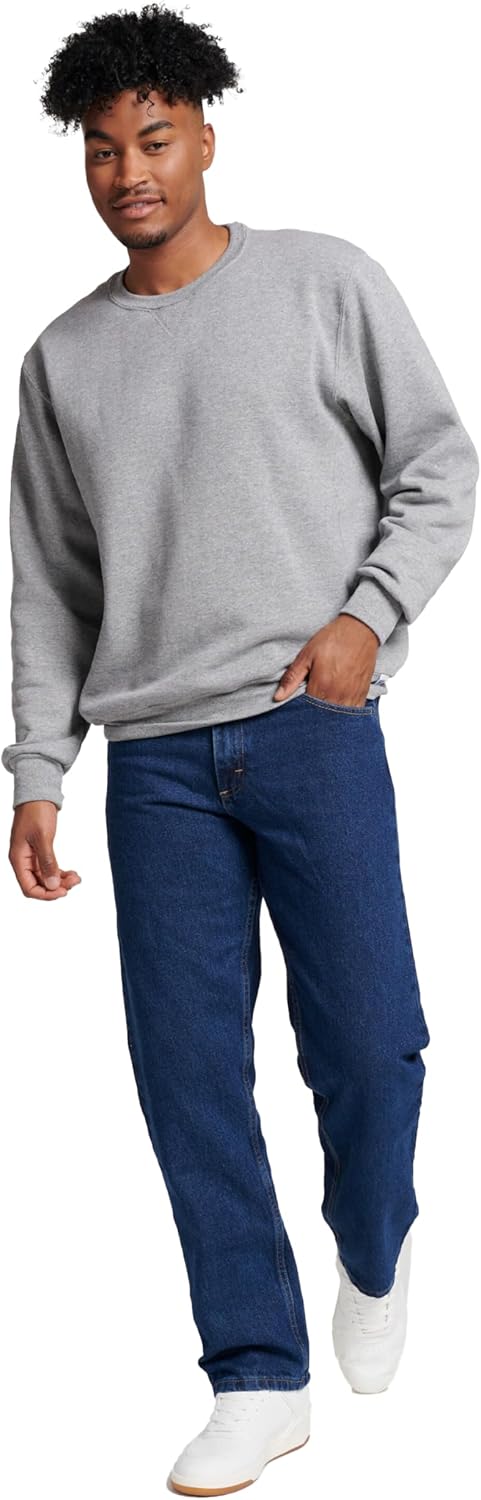 Russell Athletic Men's Dri-Power Fleece Sweatshirts, Moisture Wicking, Cotton Blend, Relaxed Fit, Sizes S-4X - Image 5