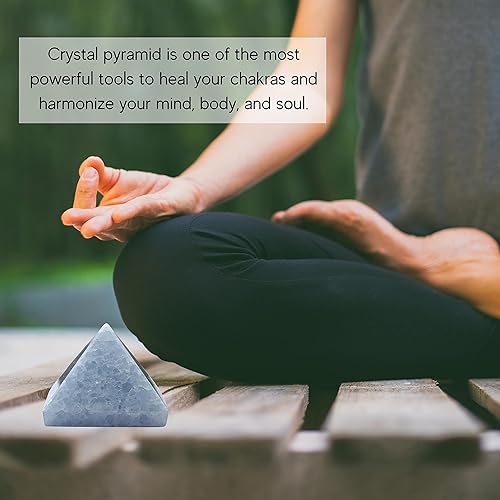 Miniatura 278 de Amazing Gemstone Lapis Lazuli Pyramid Crystal Healing Stones - 2" Great Pyramid Figurine of Natural Stone Pyramid for Meditation, Reiki, Chakra