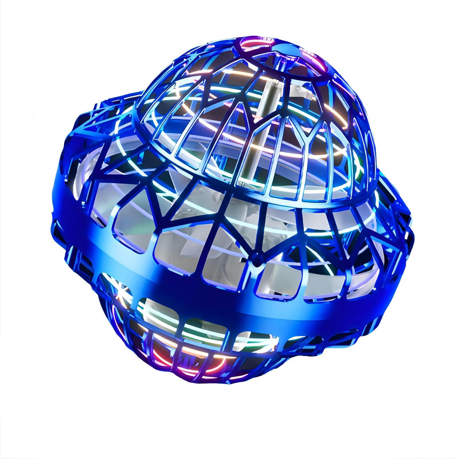KASTWAVE Flying Orb Ball, Flying Spinner Ball Toy, Cosmic Globe Light Up Boomerang Hover Spinner Ball, Birthday Cool Toys Gifts for 6 7 8 9 10+ Year Old Boys Girls Teens Indoor Outdoor (Blue)