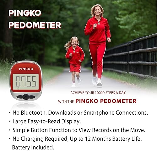 Miniatura 21 de PINGKO Paso/distancia/calorías/contador portátil multifuncional al aire libre del podómetro del deporte Rosa