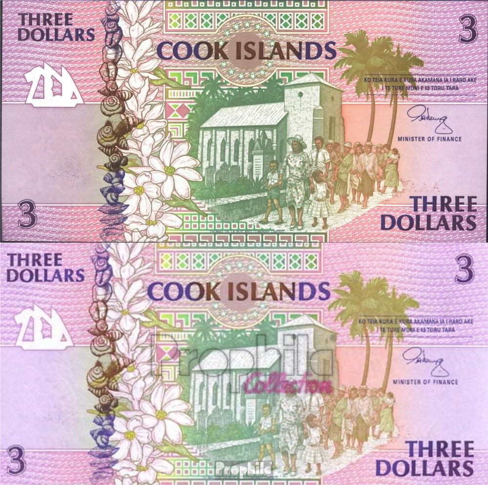 Billet Cookinseln Pick-no: 7a Neuf 3 Dollars Prophila