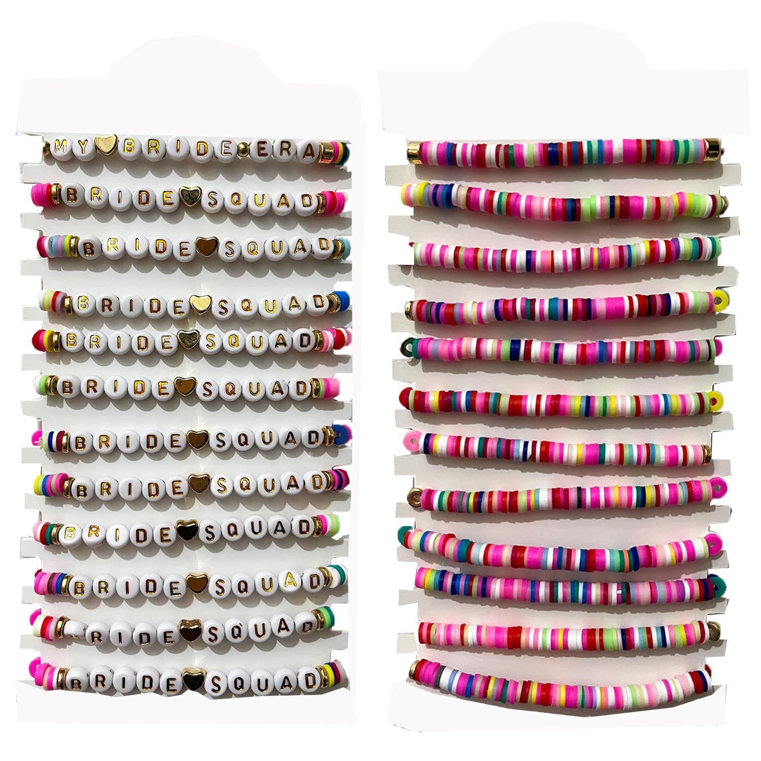 KIWILEPI Bachelorette Party Favors,12pcs Beaded Bracelets for Team Squad, Cute Handmade Bracelet for Team Bride Bridesmaids Proposal Box Wedding Gifts Summer Singer-Inspired Bride Era Themed Party