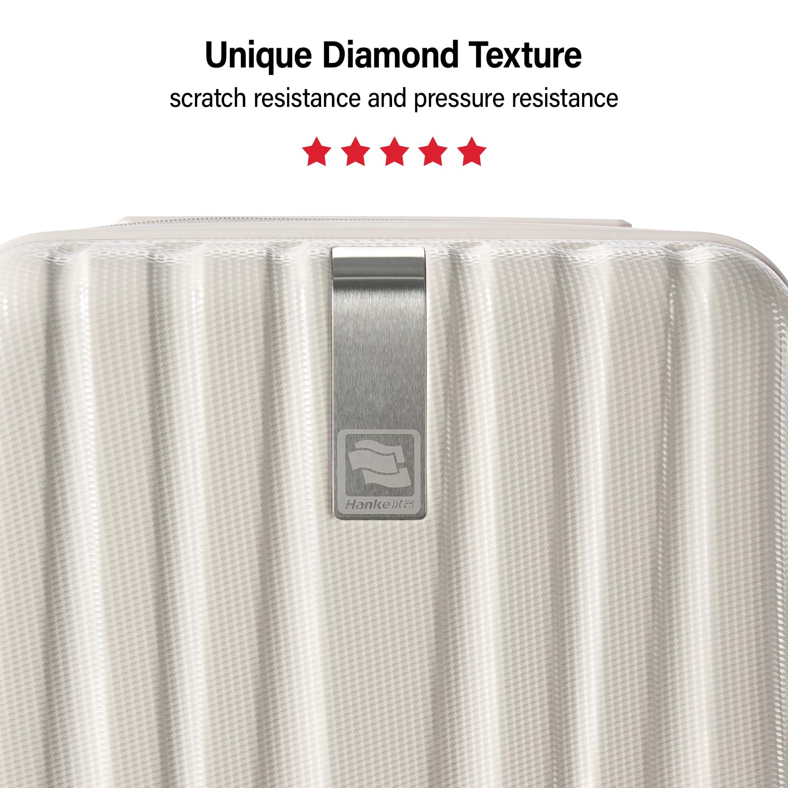 Hanke Hardshell Luggage Sets 2 Piece Extra Large Suitcases with Lock,28 Inch Luggage with Spinner Wheels, Travel Suitcase for Women Men 20 29Inch,Ivory White