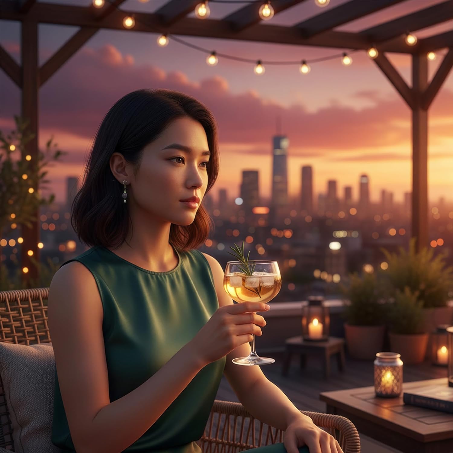 Purple Bell Flower Dangle Earrings - Glass Lily of the Valley Design with Faux Pearl Drop, Feng Shui Gold Tone Floral Jewelry for Women. (Purple) - Image 6