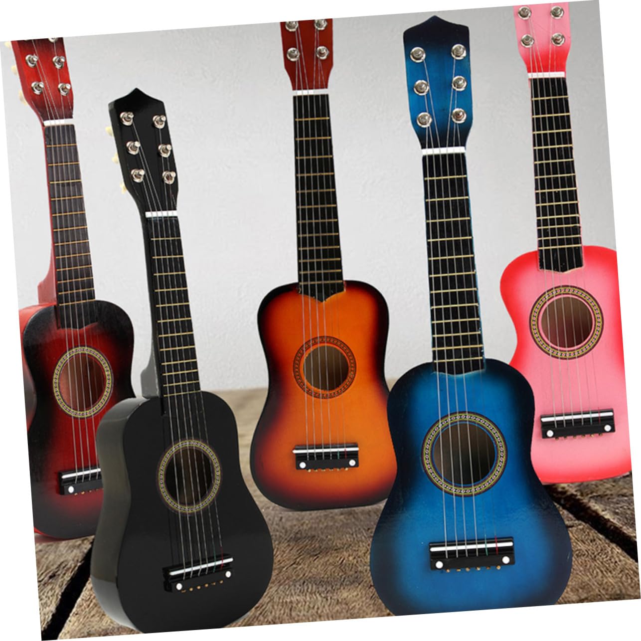 Chitarra Giocattolo per Ragazzo Ragazza 23 Pollici in Legno Blu