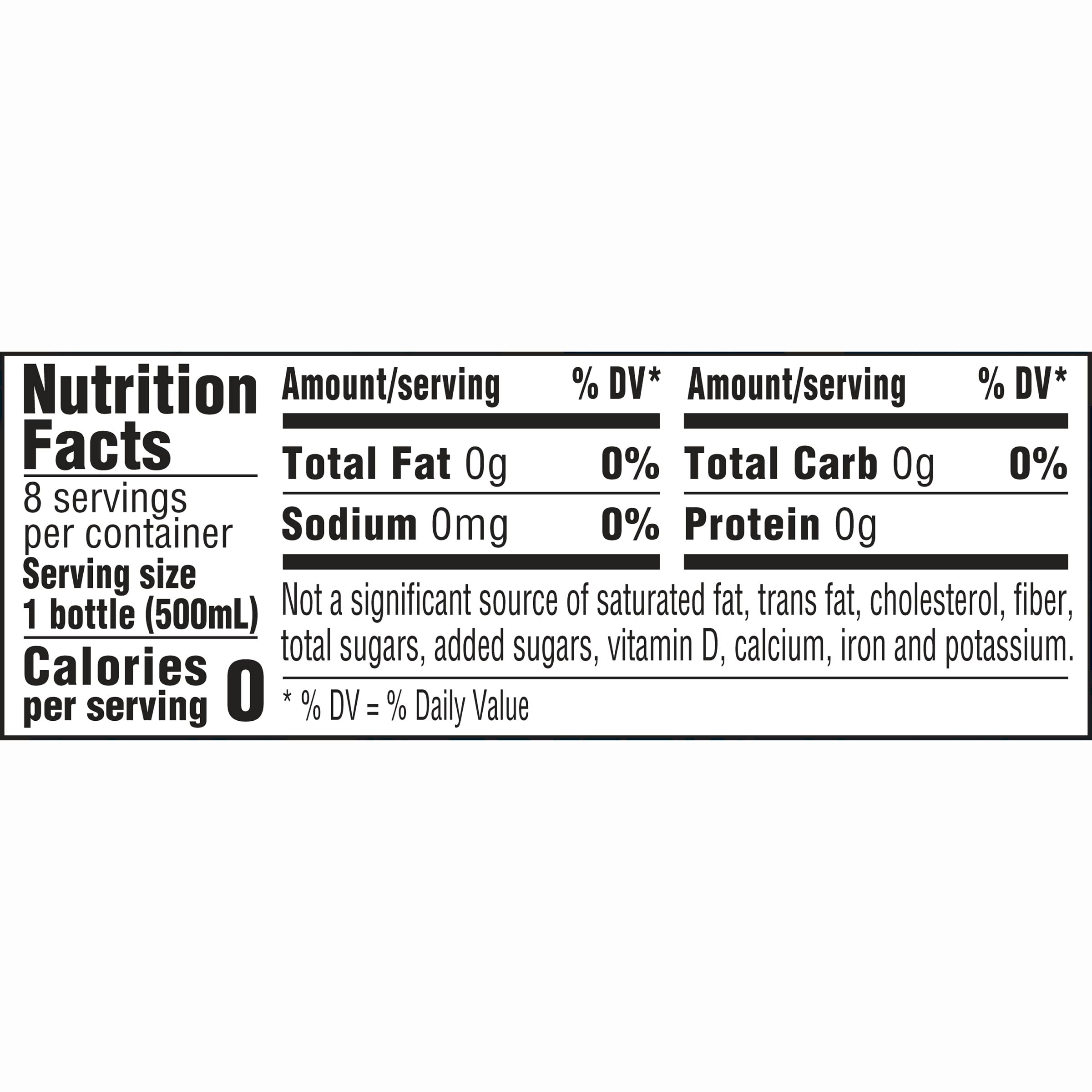 Deer Park Sparkling Water, Simply Bubbles, 16.9 Fl Oz Bottles (Pack of 8)