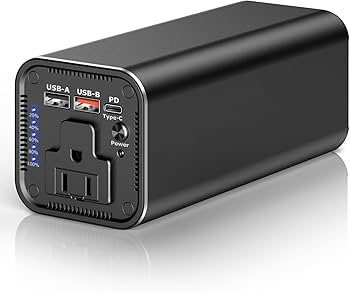 新品 ポータブル電源　充電式　移動バッテリー 黒 Amazon | KINGBERIWI ポータブル電源 AC出力対応 モバイルバッテリー