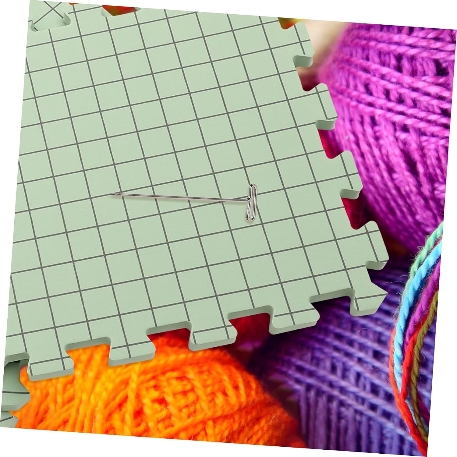 IWOWHERO Foam Blocking Boards for Crocheting Knitting Blocking Mat Pins for Crocheters Knitters