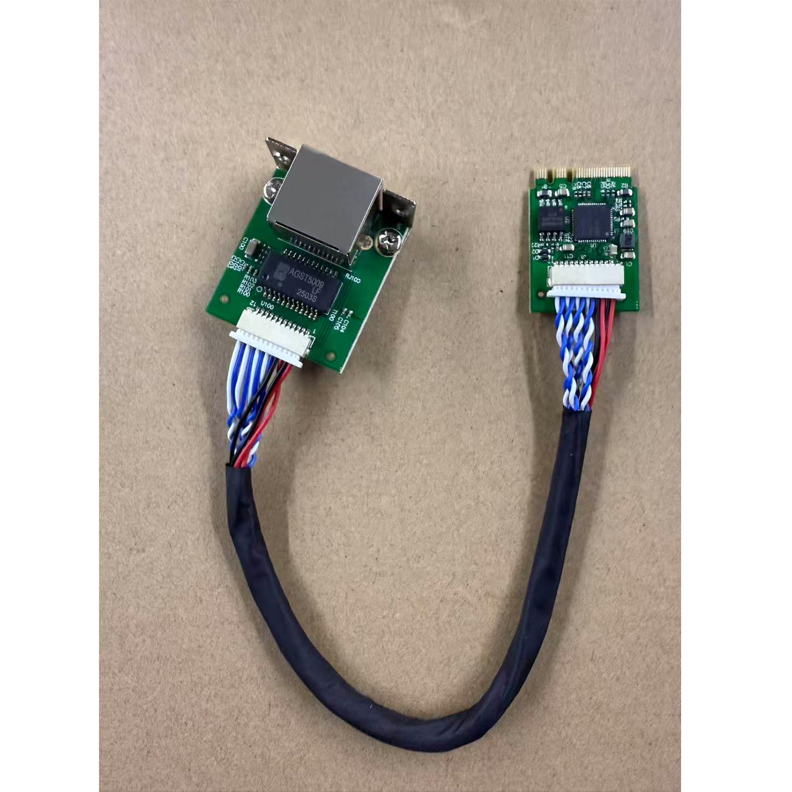 M.2 A+E Key to 2.5G Ethernet Adapter - NIC with Intel I226V, 100/1000/2500 Mbps RJ45 Stable Connection Cable Length 20cm, Compatible with OpenWRT | Windows | Linux | Server | PC | SBC (M.2 A+E Key) — view 6