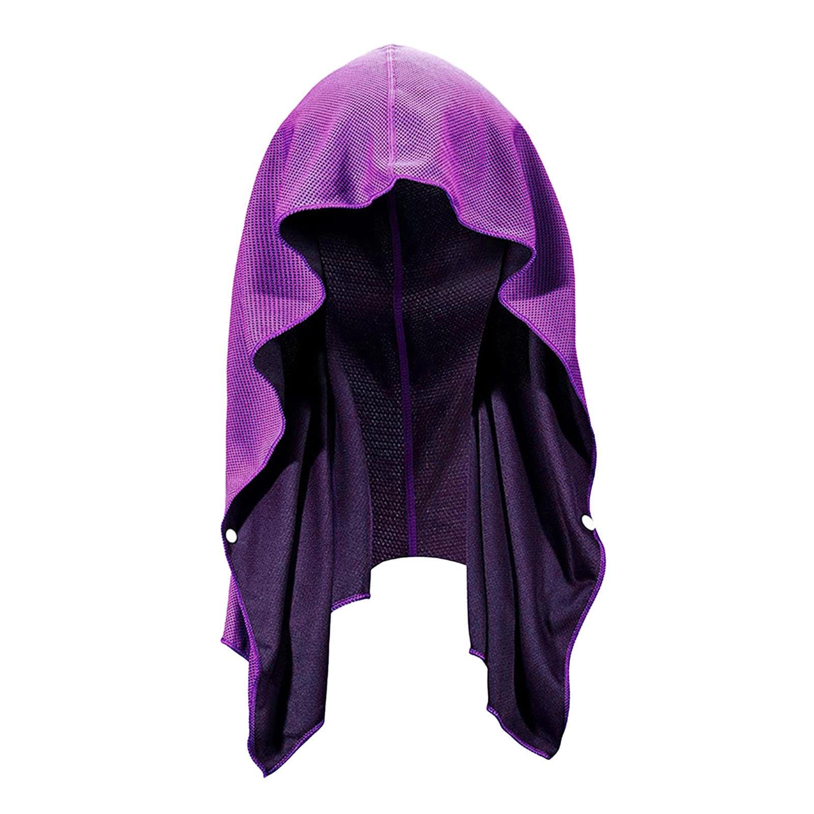5 X Kühles Mikrofaser Handtuch, Weiches, Kühles Handtuch für Heißes Wetter, Kapuzenhandtuch, Fitnessstudio Handtuch für Pilates, Outdoor Aktivitäten,