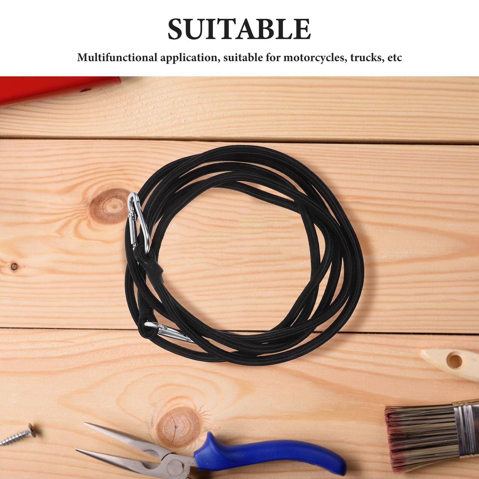 4 Stück Teiliges Motorrad Spanngurte Verstellbare Bungee Zurrgurte mit Karabiner für Sicheres Verzurren von Motorrad Mountainbike Gepäck und Transport Fahrradträger Wetterfest und