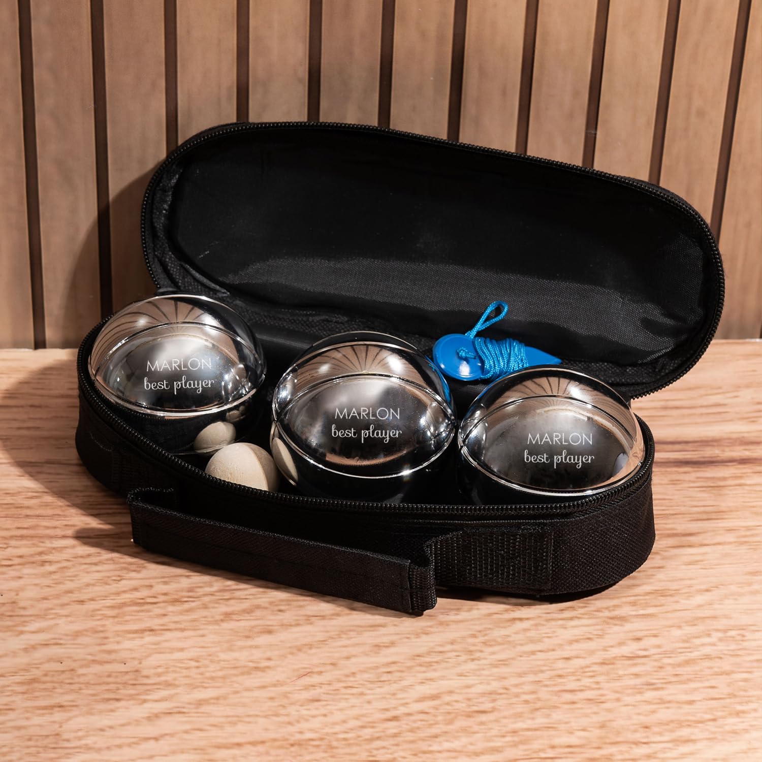Juego de Petanca Personalizado con Bolas y Bolsa - Regalo Original