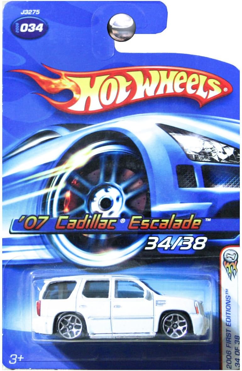 2007 Cadillac Escalade Hot Wheels 2006 First Editions #34 '07 Cadillac Escalade White Wheels #2006-34 1:64 Scale...