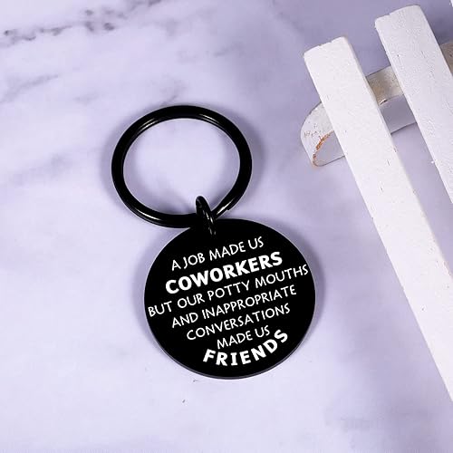 Miniatura 5 de Regalos de agradecimiento para compañeros de trabajo regalos de agradecimiento para empleados llavero divertido para compañeros de trabajo que se